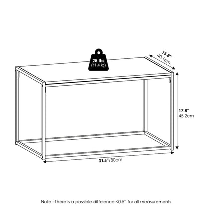 Furinno Camnus Modern Living Room Table Set with One Coffee Table and Two End Tables