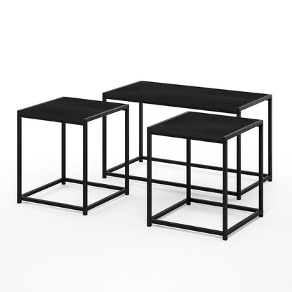 Furinno Camnus Modern Living Room Table Set with One Coffee Table and Two End Tables