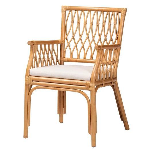 Maisa Bohemian Light Honey Rattan Arm Chair