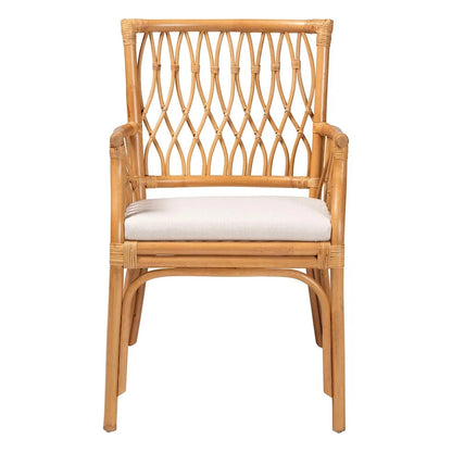 Maisa Bohemian Light Honey Rattan Arm Chair