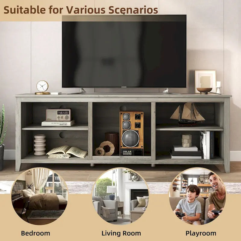 TV Stand Storage Media Console Entertainment Center, without Drawer - N/A