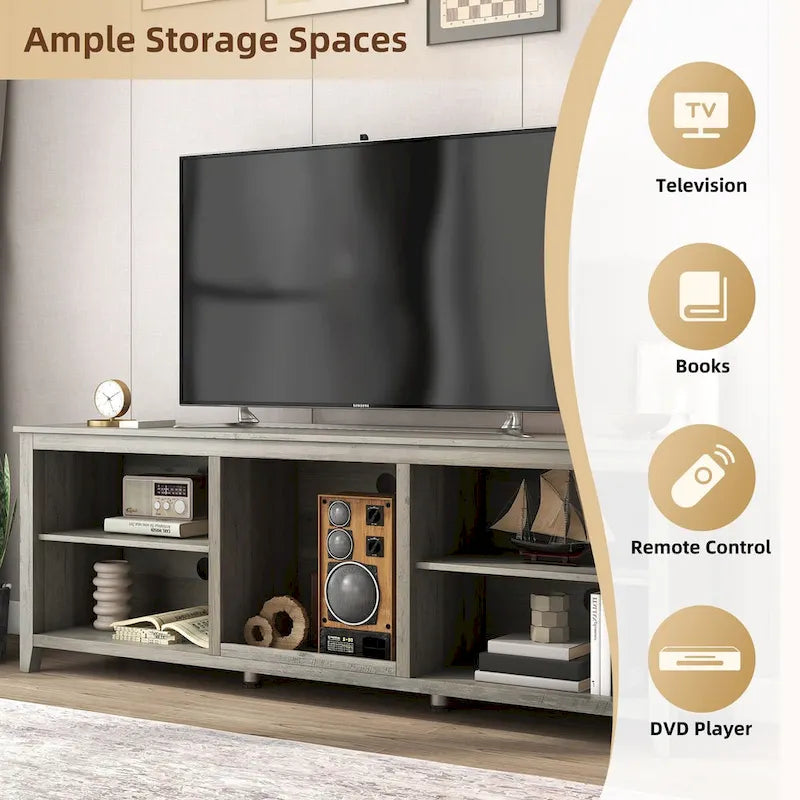 TV Stand Storage Media Console Entertainment Center, without Drawer - N/A