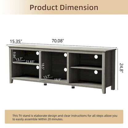 TV Stand Storage Media Console Entertainment Center, without Drawer - N/A