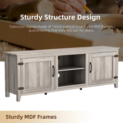TV Stand Storage Media Console Entertainment Center With Two Doors