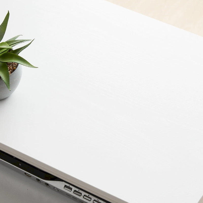 Media Console Table with Storage Cabinet, Mid Century style Entertainment TV Table, Multipurpose Sliding Door TV Cabinet