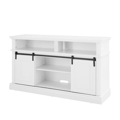 Media Console Table with Storage Cabinet, Mid Century style Entertainment TV Table, Multipurpose Sliding Door TV Cabinet