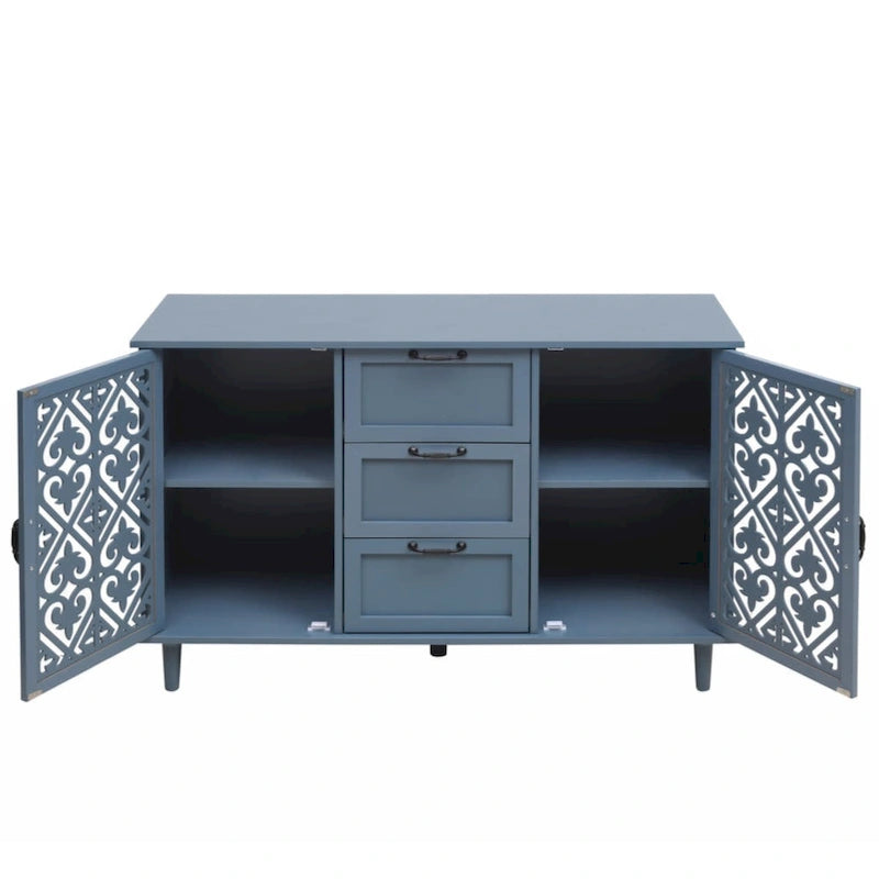 2 Door 3 Drawer Cabinet, American Furniture, Suitable for Bedroom, Living Room, Study