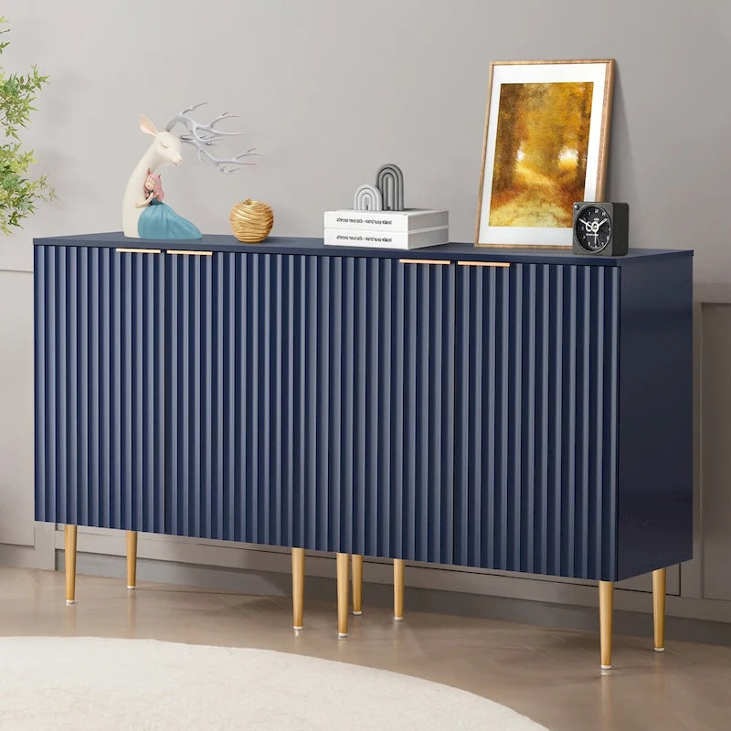 SICOTAS Sideboard Buffet Cabinet Set of 2 with Adjustable Shelves - N/A