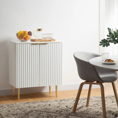 SICOTAS Sideboard Buffet Cabinet Set of 2 with Adjustable Shelves - N/A