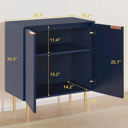 SICOTAS Sideboard Buffet Cabinet Set of 2 with Adjustable Shelves - N/A