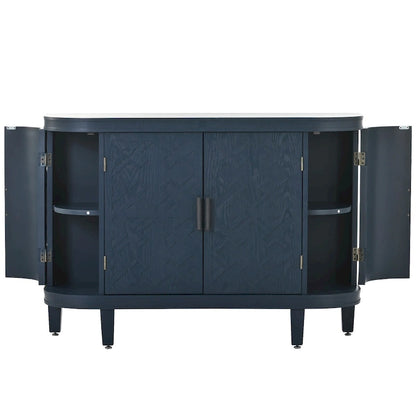 Accent Storage Cabinet Sideboard Wooden Cabinet with Antique Pattern Doors for Hallway, Entryway, Living Room, Bedroom