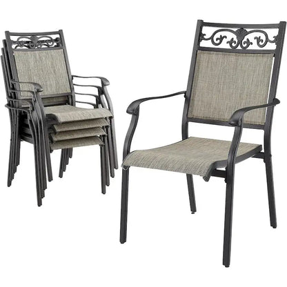 Outdoor Stackable Dining Chairs for All Weather, Set of 2 or 4
