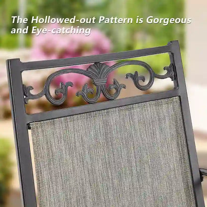 Outdoor Stackable Dining Chairs for All Weather, Set of 2 or 4