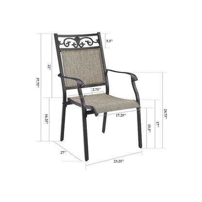 Outdoor Stackable Dining Chairs for All Weather, Set of 2 or 4