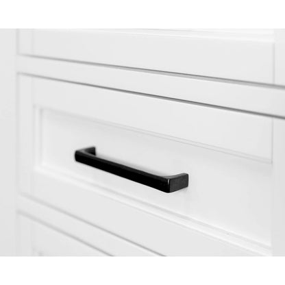 Modern Wood Hutch With Doors and Desk, Storage Hutch and Credenza, Office Storage, Fully Assembled, White