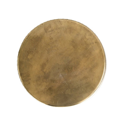 Debossed Metal Drum Side Table