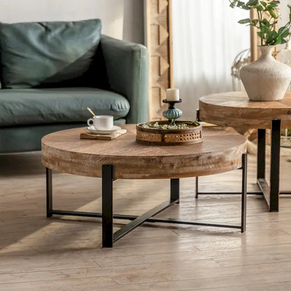 31.29Modern Retro Splicing Round Coffee Table