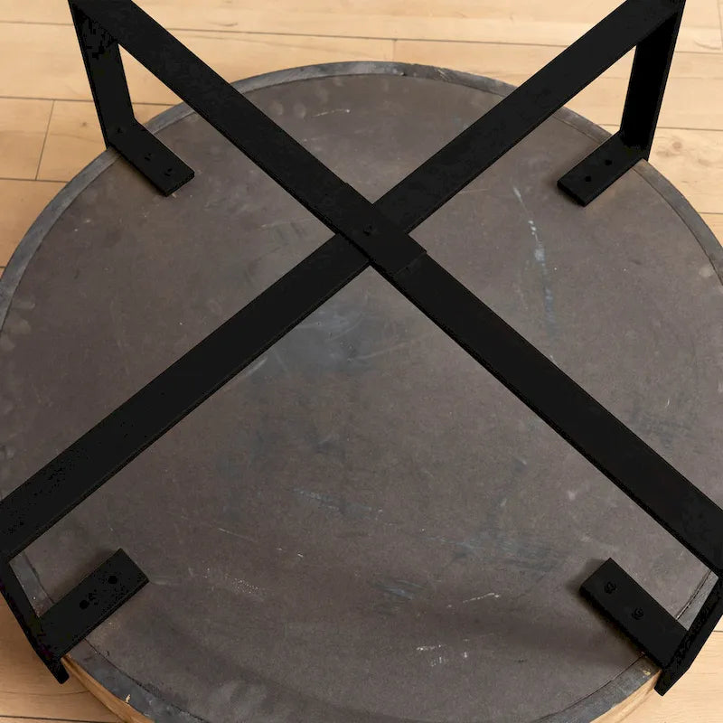 31.29Modern Retro Splicing Round Coffee Table