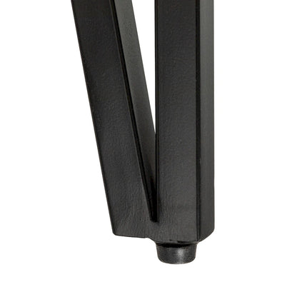 Wood Side Coffee Table with Metal Hairpin Legs