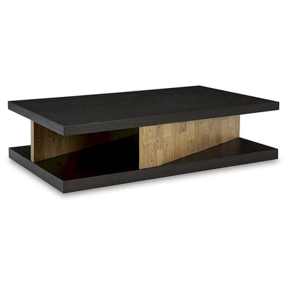 Signature Design by Ashley Kocomore Brown/Beige Coffee Table - 60W x 35D x 16H