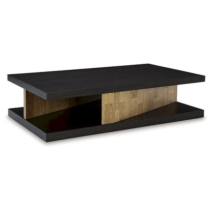 Signature Design by Ashley Kocomore Brown/Beige Coffee Table - 60W x 35D x 16H