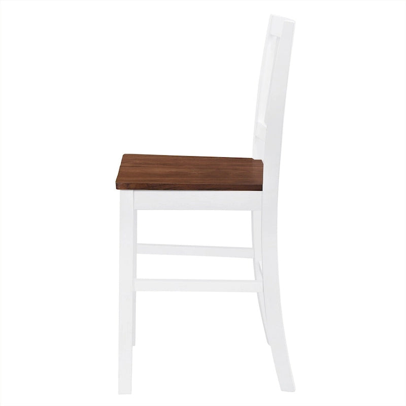 Rustic Farmhouse 5-Piece Counter Height Dining Table Set