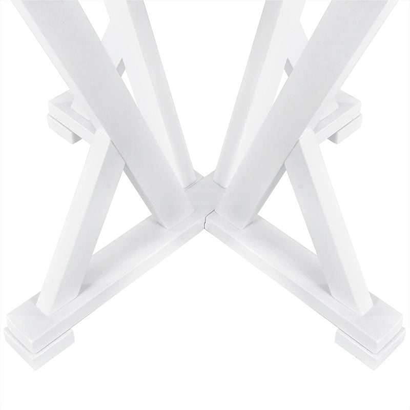 Rustic Farmhouse 5-Piece Counter Height Dining Table Set