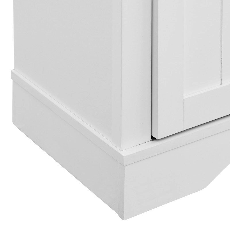 Rustic 47-inch Bar Cabinet with Sliding Barn Door