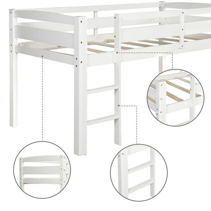 Wood Loft Bed Low Loft Beds with Ladder