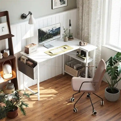 40 Inch Small L Shaped Computer Desk
