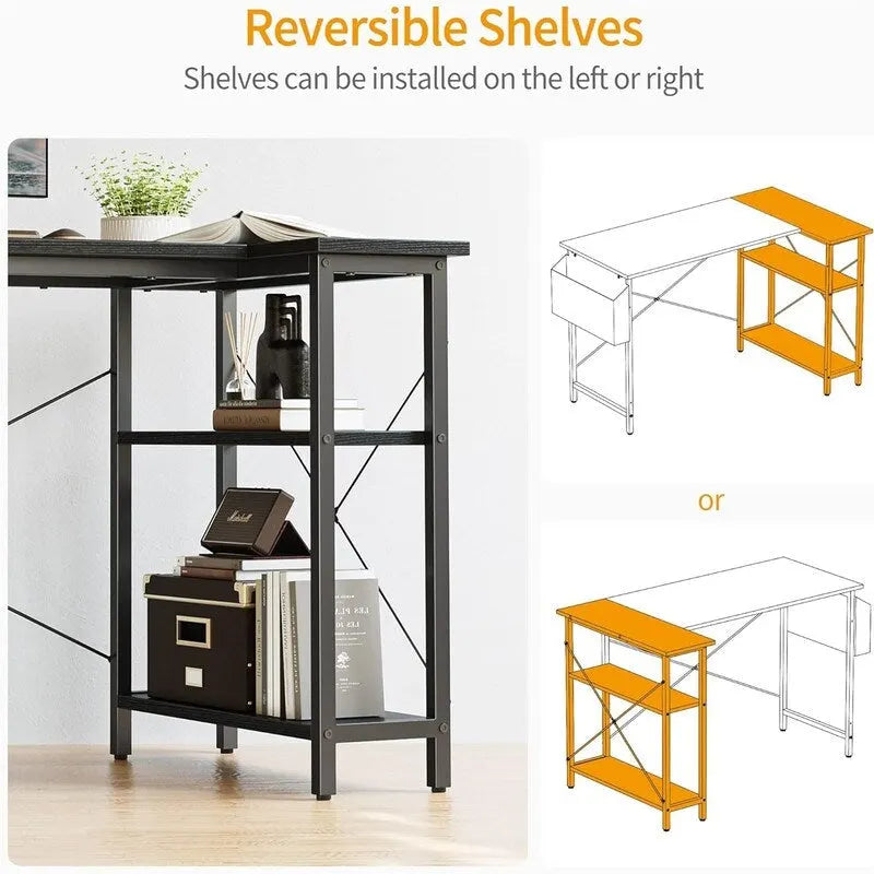 40 Inch Small L Shaped Computer Desk