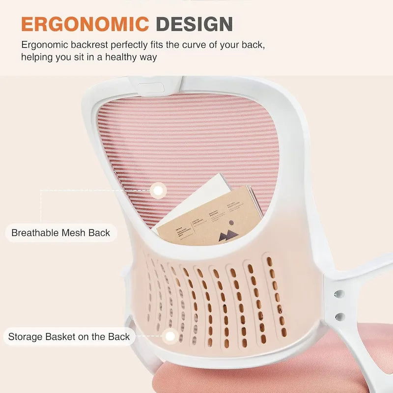 Ergonomic Office Chair, High Back Desk Chair with Headrest, Home Office Swivel Mesh Computer Chair Office Chairs