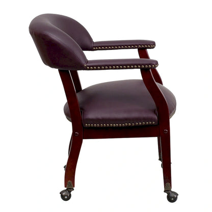 Conference Chair with Accent Nail Trim and Casters