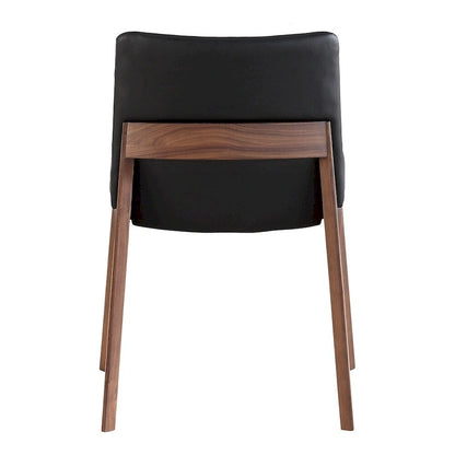 Aurelle Home Derk Modern Solid Walnut Dining Chairs - Set of 2