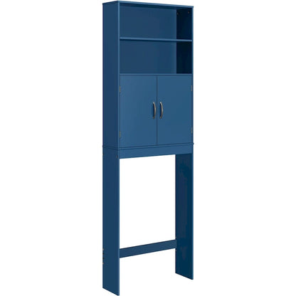 Yaheetech 2-Shelf Bathroom Organizer Over The Toilet,Double Doors