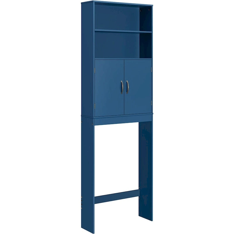 Yaheetech 2-Shelf Bathroom Organizer Over The Toilet,Double Doors