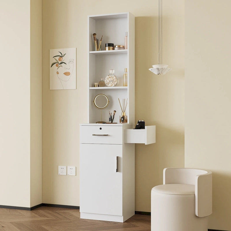 Modern Simple Hair Desk, Multi-layer Storage Space