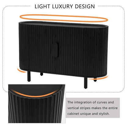 47.80 Inch high quality MDF Sideboard with Adjustable Shelves - 47.80 x 16.50