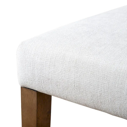 Furniture of America Drystan Rustic Ivory Padded Fabric Dining Chairs (Set of 2)