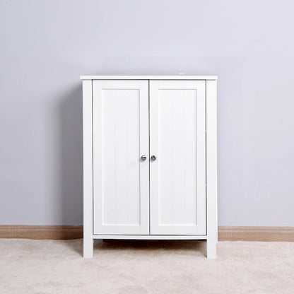 Bathroom Floor Storage Cabinet with Double Door