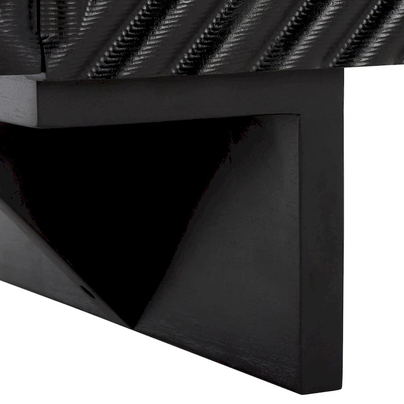 SAFAVIEH Couture Hewitt 4 Door Wood Sideboard - 68Wx18Dx30H