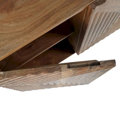 SAFAVIEH Couture Hewitt 4 Door Wood Sideboard - 68Wx18Dx30H